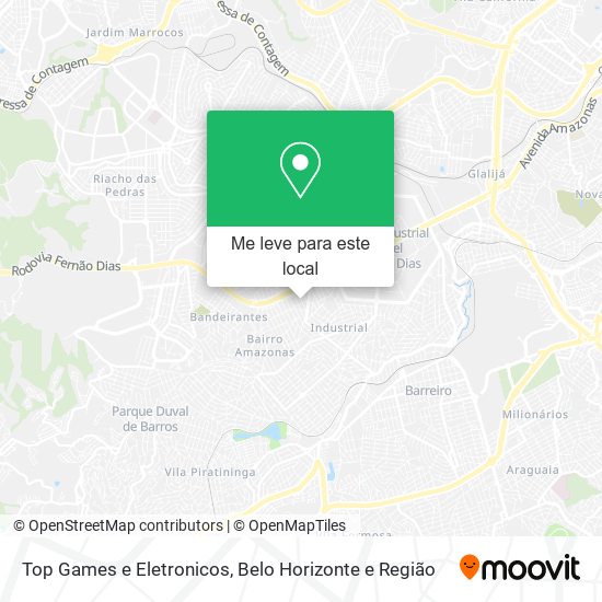 Top Games e Eletronicos mapa