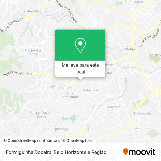 Formiguinha Doceira mapa