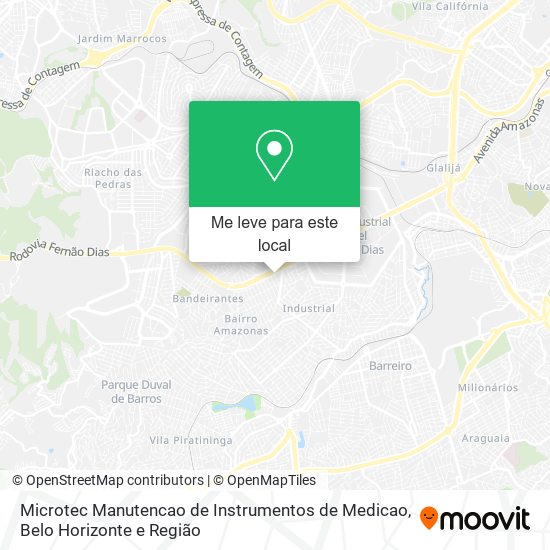 Microtec Manutencao de Instrumentos de Medicao mapa