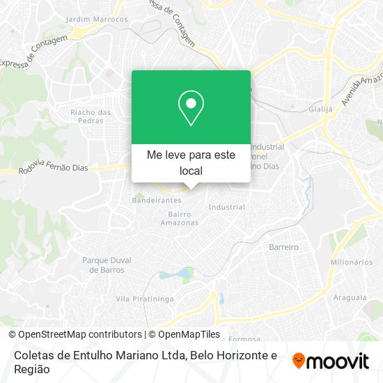 Coletas de Entulho Mariano Ltda mapa