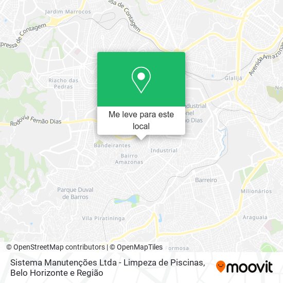 Sistema Manutenções Ltda - Limpeza de Piscinas mapa