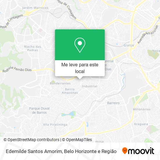 Edemilde Santos Amorim mapa