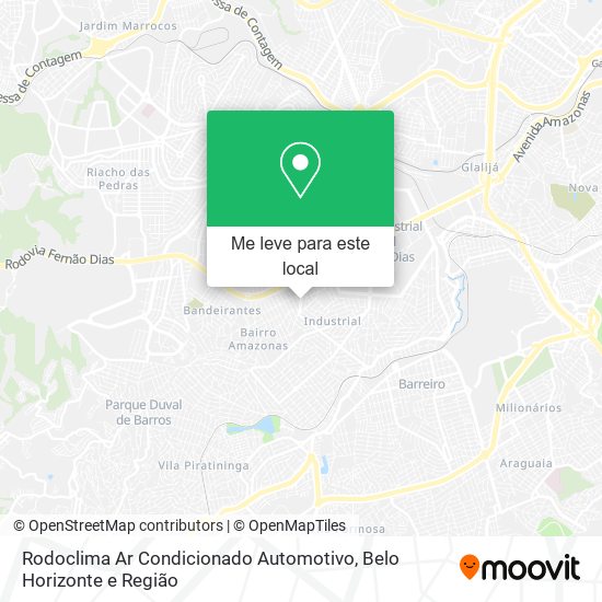 Rodoclima Ar Condicionado Automotivo mapa