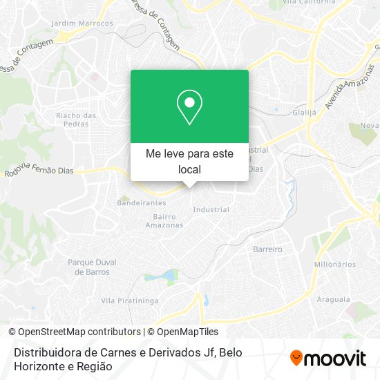 Distribuidora de Carnes e Derivados Jf mapa