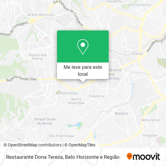 Restaurante Dona Tereza mapa