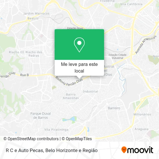 R C e Auto Pecas mapa