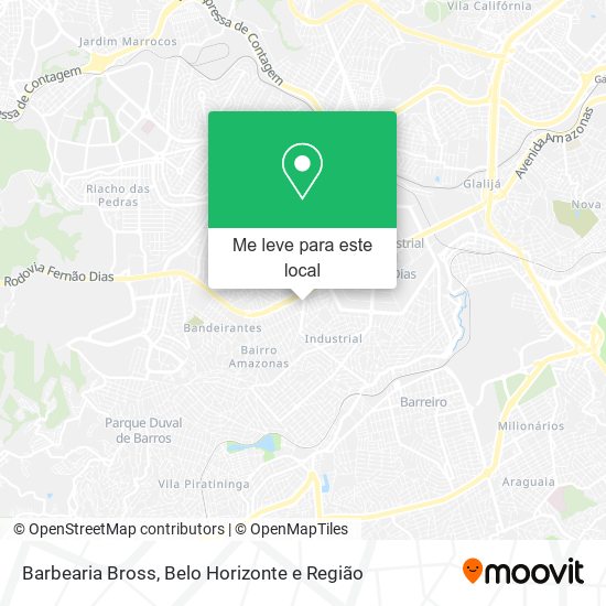 Barbearia Bross mapa
