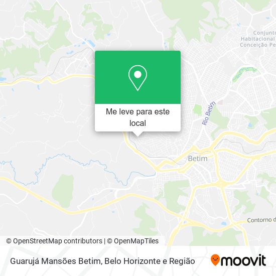 Guarujá Mansões Betim mapa