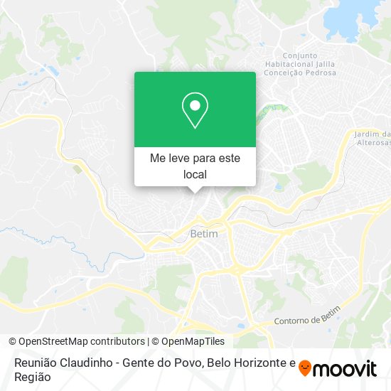 Reunião Claudinho - Gente do Povo mapa