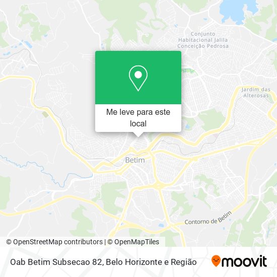 Oab Betim Subsecao 82 mapa