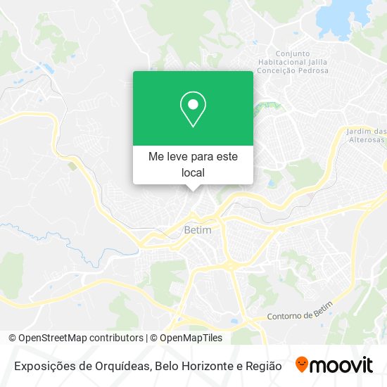 Exposições de Orquídeas mapa