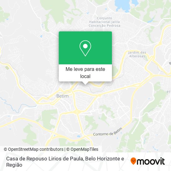 Casa de Repouso Lirios de Paula mapa