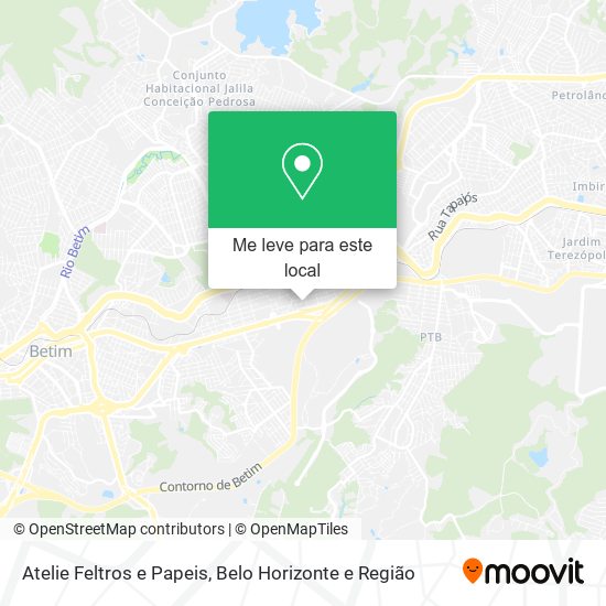 Atelie Feltros e Papeis mapa