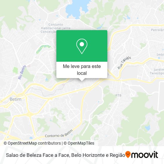 Salao de Beleza Face a Face mapa