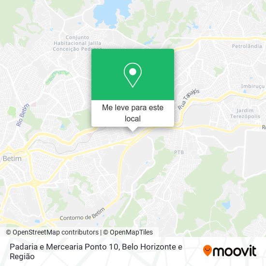 Padaria e Mercearia Ponto 10 mapa