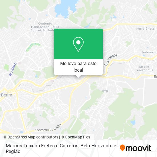 Marcos Teixeira Fretes e Carretos mapa