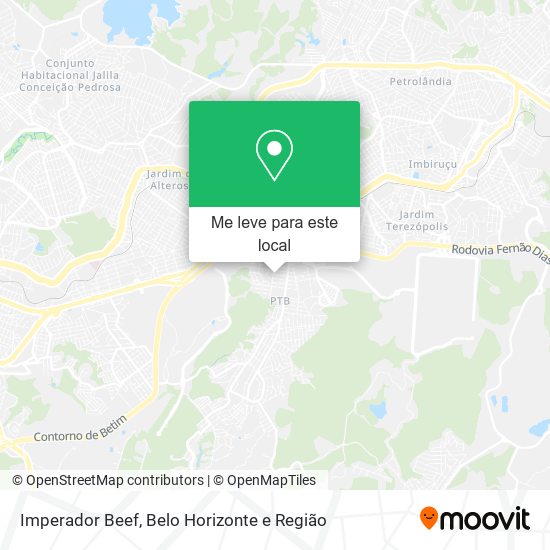 Imperador Beef mapa