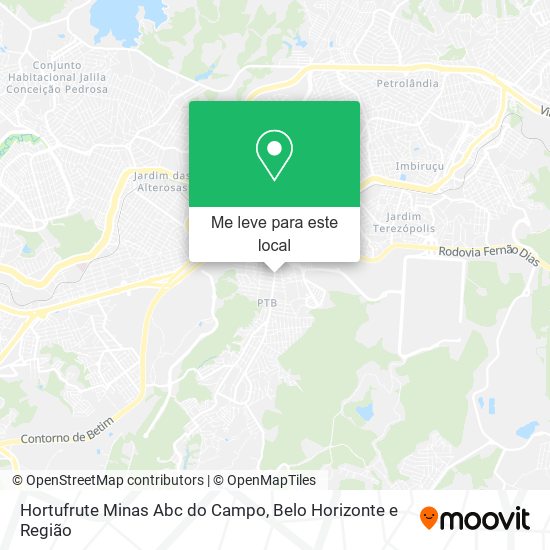 Hortufrute Minas Abc do Campo mapa