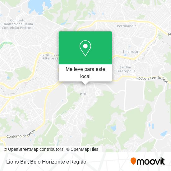 Lions Bar mapa