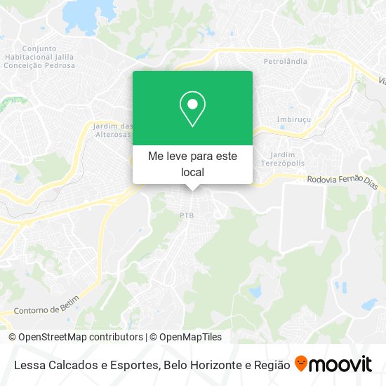 Lessa Calcados e Esportes mapa