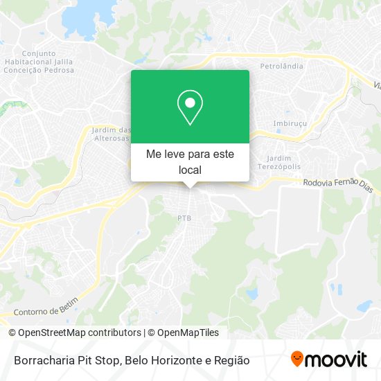 Borracharia Pit Stop mapa