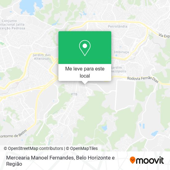 Mercearia Manoel Fernandes mapa