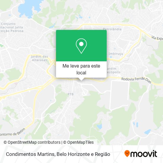 Condimentos Martins mapa