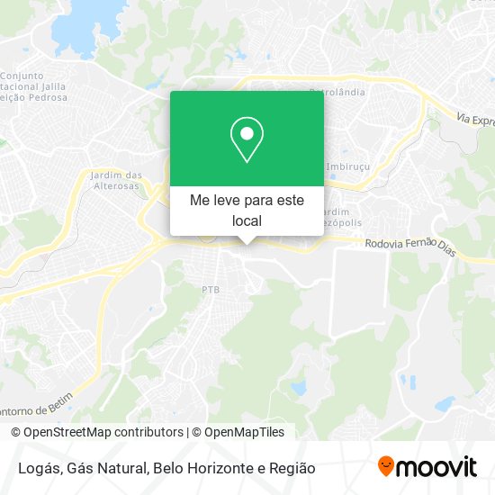 Logás, Gás Natural mapa