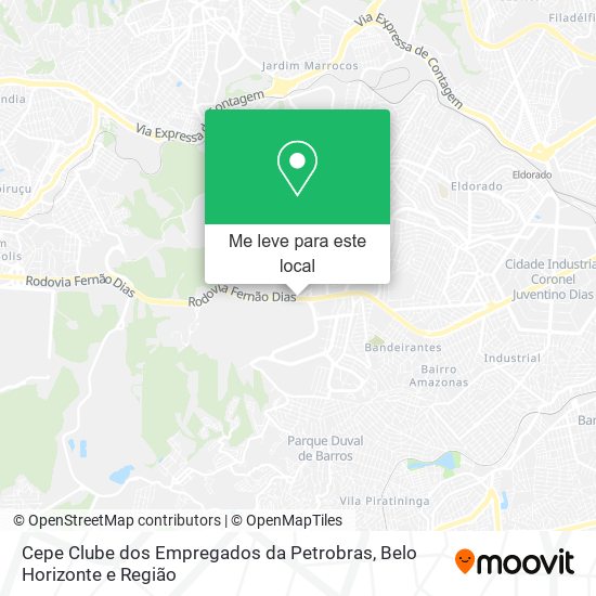 Cepe Clube dos Empregados da Petrobras mapa