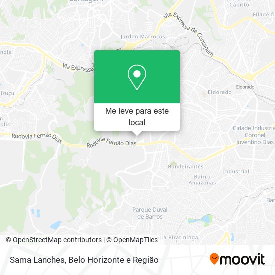 Sama Lanches mapa