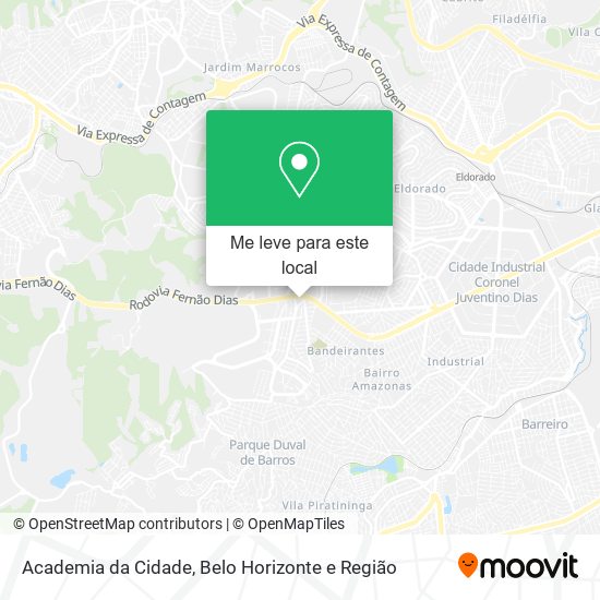 Academia da Cidade mapa
