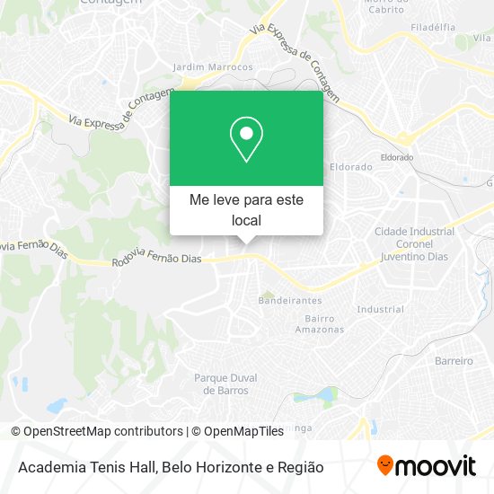 Academia Tenis Hall mapa