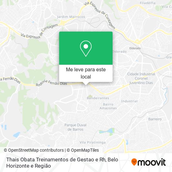 Thais Obata Treinamentos de Gestao e Rh mapa