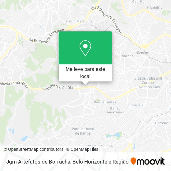 Jgm Artefatos de Borracha mapa