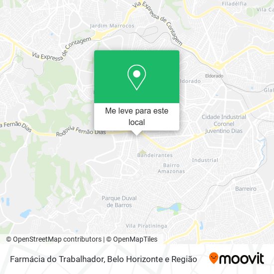 Farmácia do Trabalhador mapa