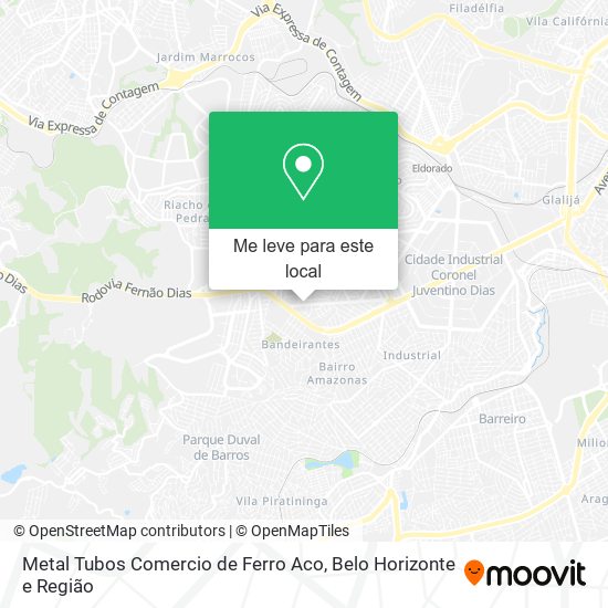 Metal Tubos Comercio de Ferro Aco mapa