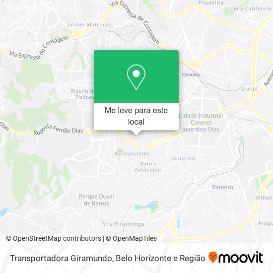 Transportadora Giramundo mapa