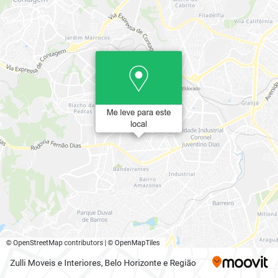 Zulli Moveis e Interiores mapa