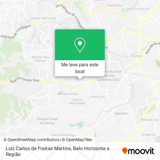 Luiz Carlos de Freitas Martins mapa