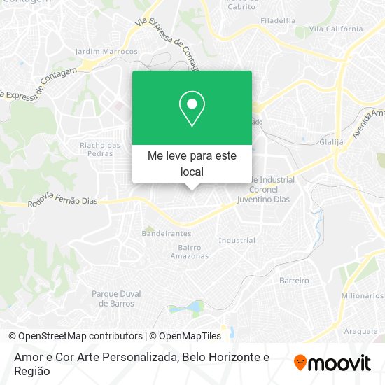 Amor e Cor Arte Personalizada mapa