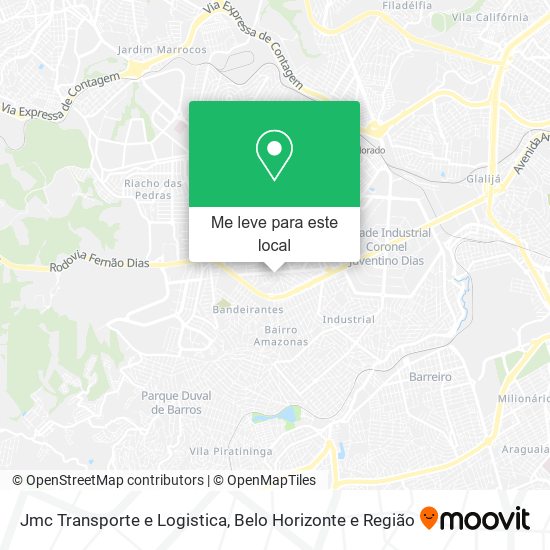Jmc Transporte e Logistica mapa