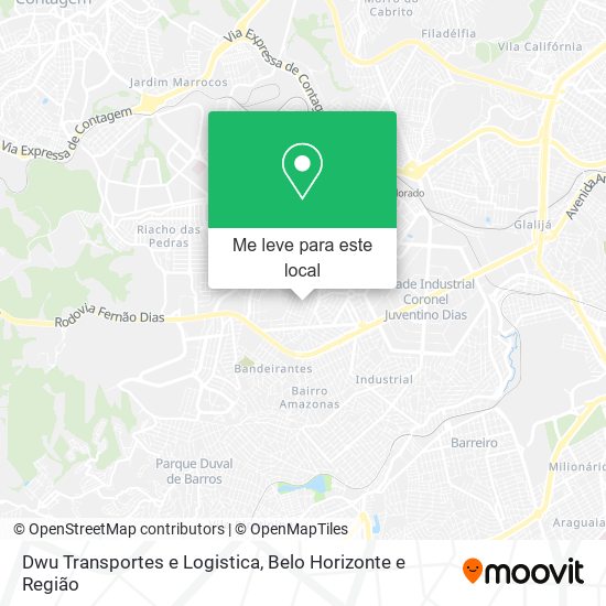 Dwu Transportes e Logistica mapa