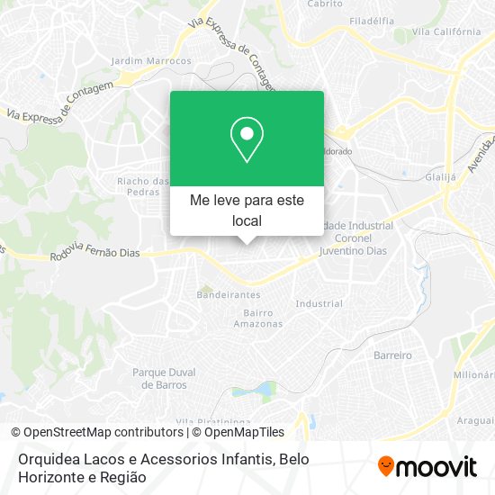 Orquidea Lacos e Acessorios Infantis mapa