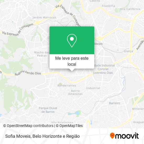 Sofia Moveis mapa