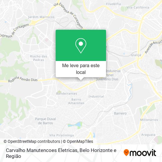 Carvalho Manutencoes Eletricas mapa