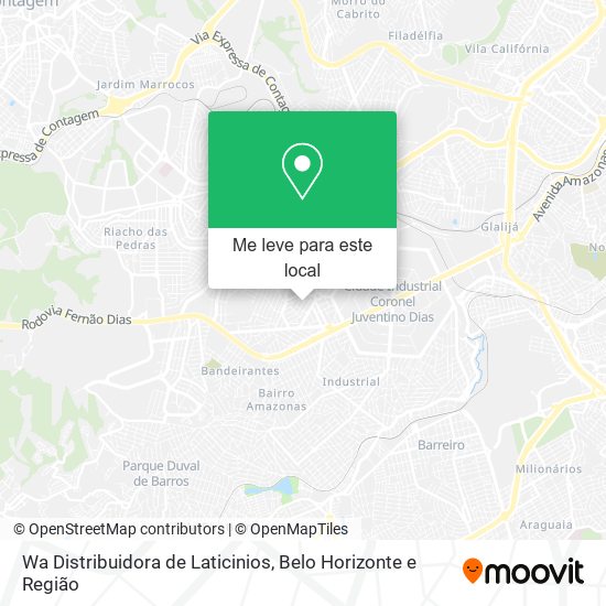Wa Distribuidora de Laticinios mapa