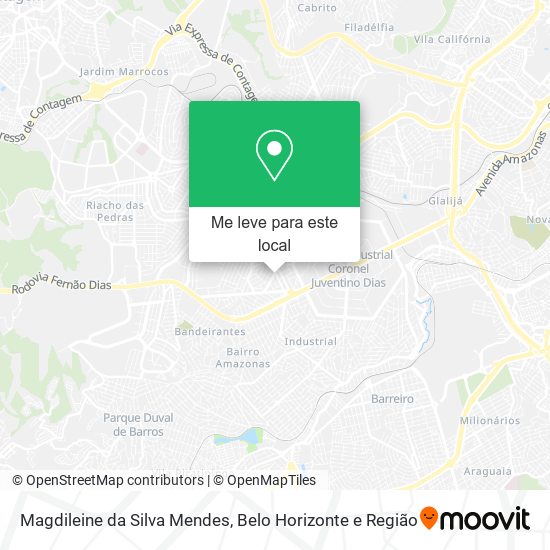 Magdileine da Silva Mendes mapa