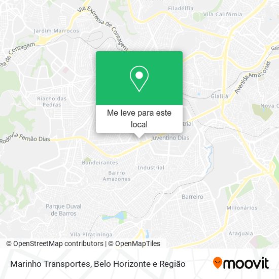 Marinho Transportes mapa