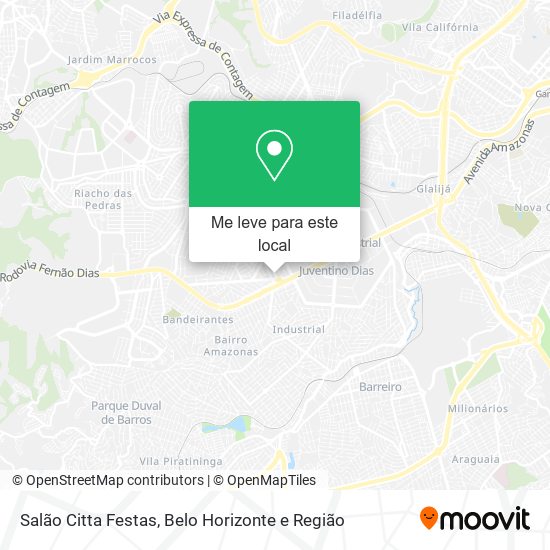 Salão Citta Festas mapa
