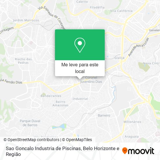 Sao Goncalo Industria de Piscinas mapa